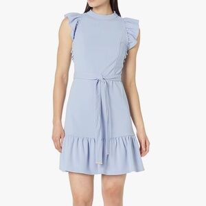Tommy Hilfiger Women's Puff Sleeve Scube Flounce Dress